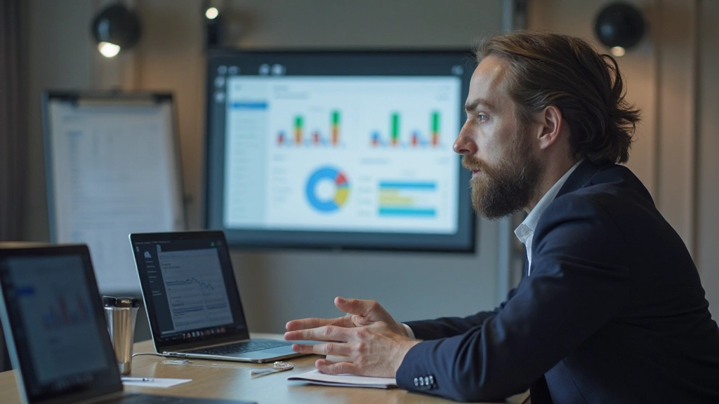 UX-onderzoeker presenteert gebruikerstesten resultaten met heldere visualisaties en feedback grafieken