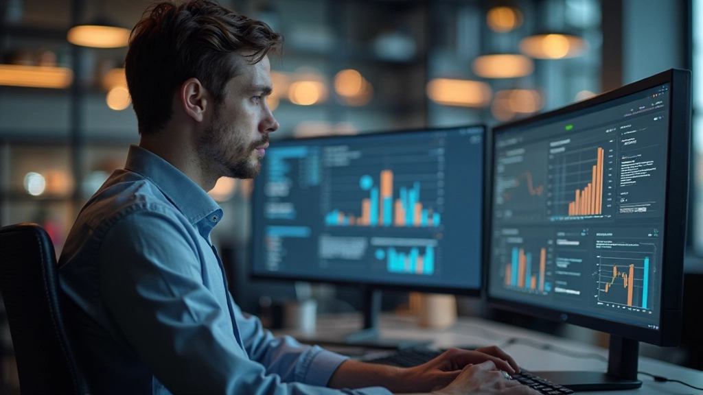 Analytics dashboard met gebruikersflow en navigatie patronen getoond op computer scherm